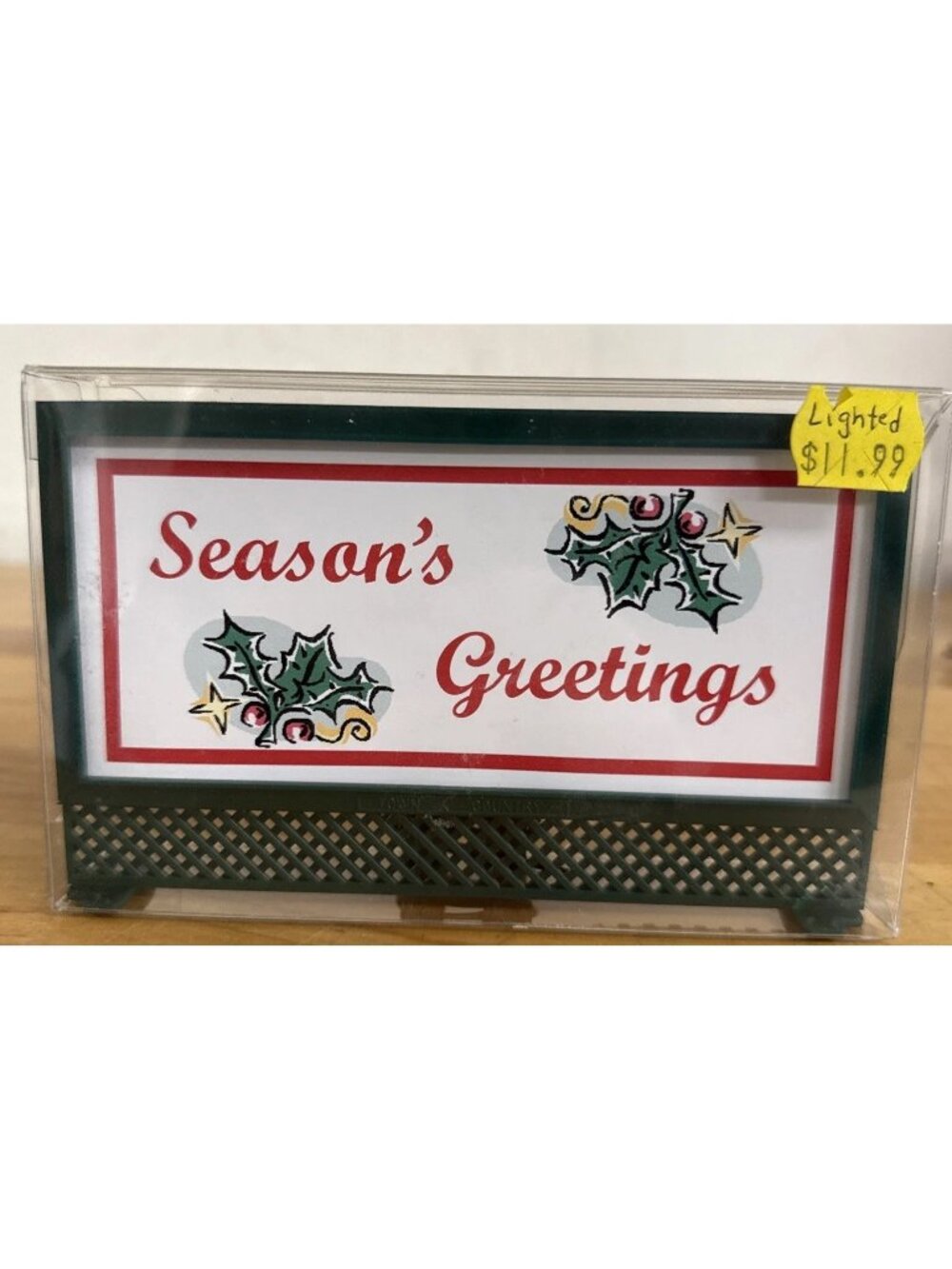 VINTAGE TRAINS O SCALE BILLBOARD - “Season’s Greetings” - Wired - LOOK